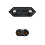 Nanocable Cable de Alimentación Forma 8 CEE7/16 a C7, 1,5 m, Negro